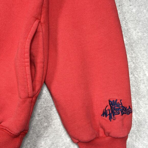 PlayMonster Sweatshirt Crewneck Men XL Red Pullover Embroidered Skulls - Picture 9 of 14